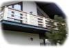 Фото Перила балконные из массива Дуба. Размер, цвет, тематика резьбы – любые.